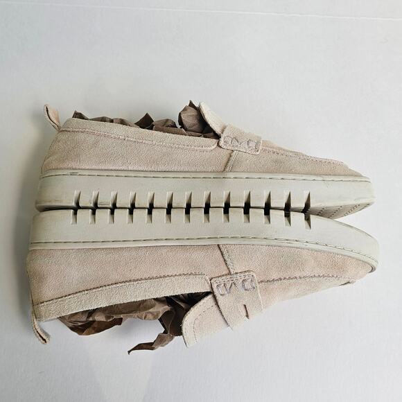 Suede Loafers Vionic Uptown Size 8.5 Pastel Peach Leather Comfort Flats Penny - Picture 13 of 14